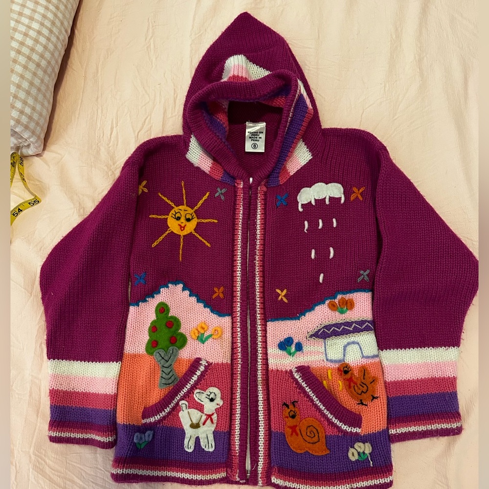 🛑SOLD🛑Beautiful Embroidered Girls Sweater Jacket